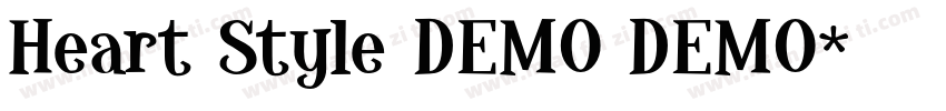 Heart Style DEMO DEMO字体转换